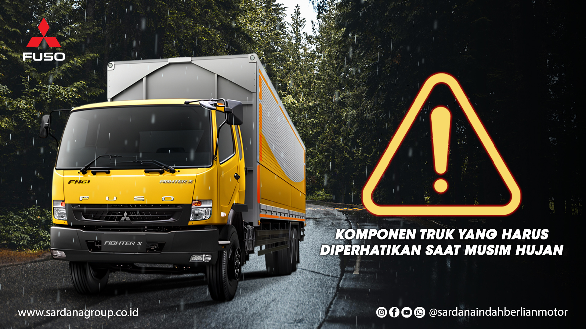 Komponen Truk yang Harus Diperhatikan Saat Musim Hujan
